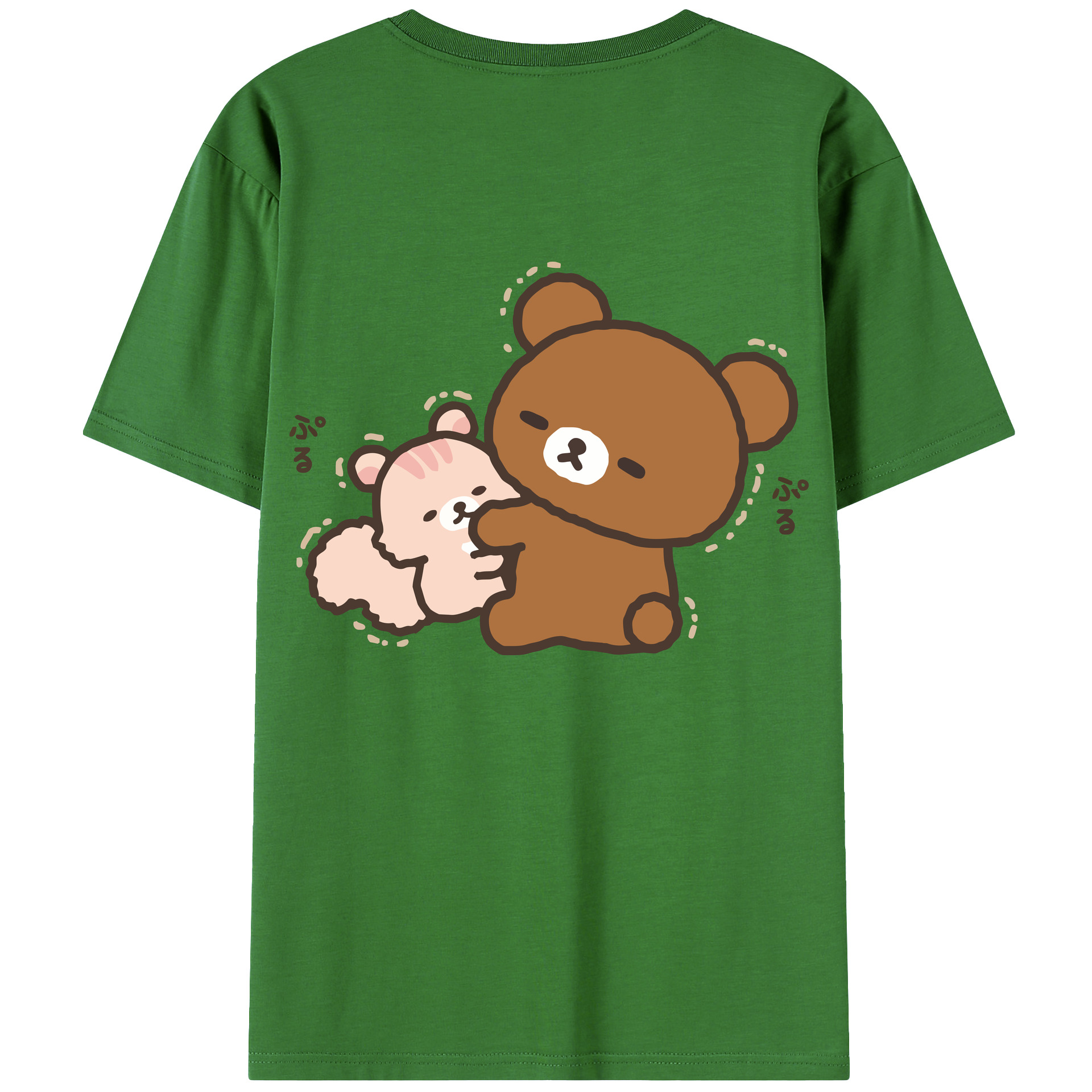 （画像用） リラックマ リラックマ キイロイトリ Rilakkuma Korilakkuma Kiiroitori レディース半袖Tシャツ(バックプリント)